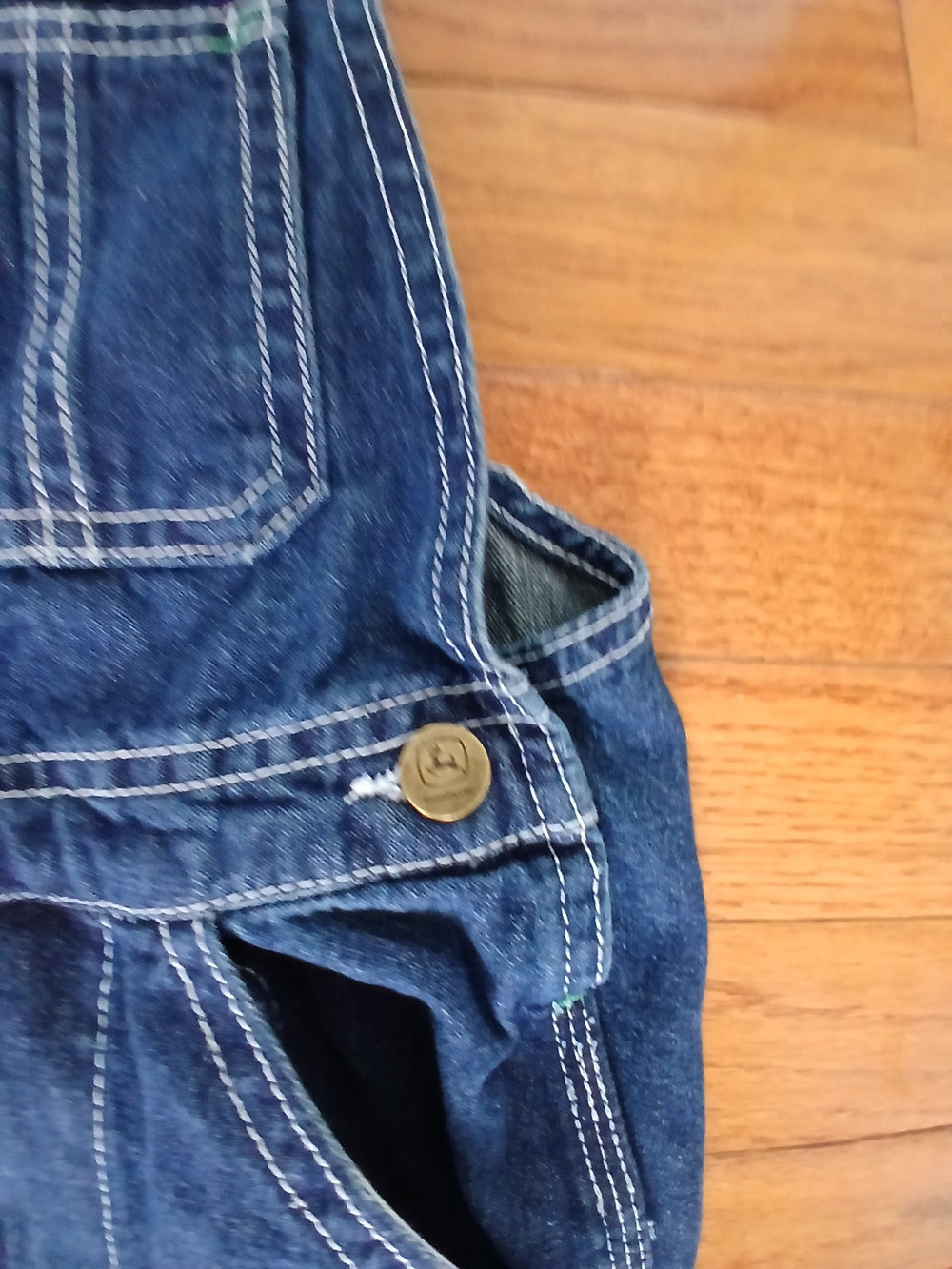 John Deere Dark Blue Denim Overalls - Picture 7 of 7